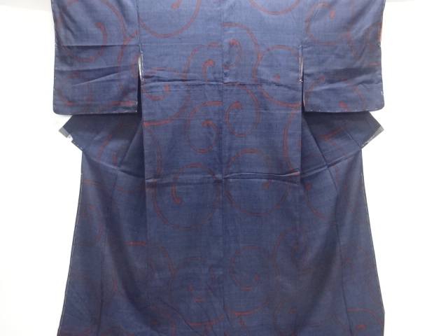 JAPANESE KIMONO / ANTIQUE KIMONO / TAISHO ROMAN STYLE / TSUMUGI / WVOEN FLOWER